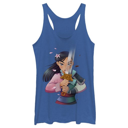 Women’s Mulan Anime Reflection Racerback Tank Top