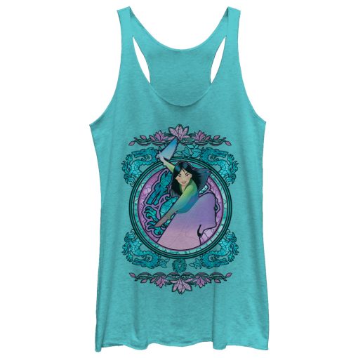 Women’s Mulan Stained Glass Racerback Tank Top