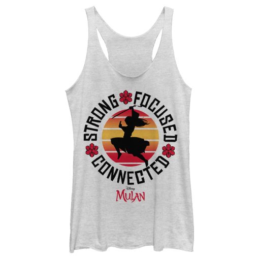 Women’s Mulan Strong Focused Mantra Racerback Tank Top