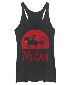 Women’s Mulan Sunset Silhouette Racerback Tank Top
