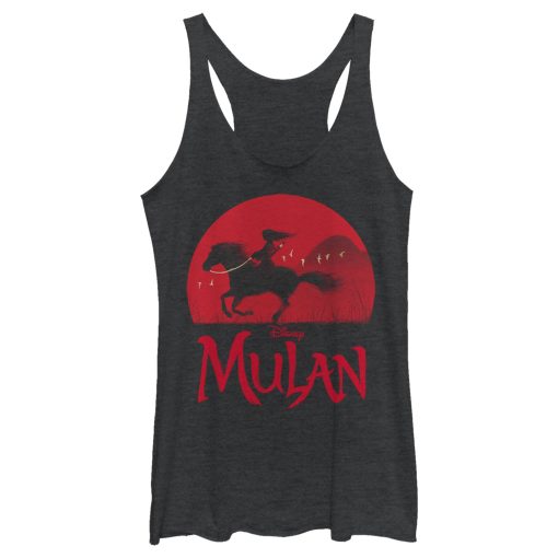 Women’s Mulan Sunset Silhouette Racerback Tank Top