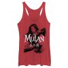 Women’s Mulan Warrior Shadow Racerback Tank Top