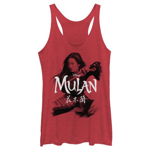 Women’s Mulan Warrior Shadow Racerback Tank Top