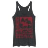 Women’s Mulan Watercolor Scrolls Racerback Tank Top