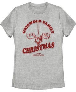 Women’s National Lampoon’s Christmas Vacation Griswold Family Moose T-Shirt