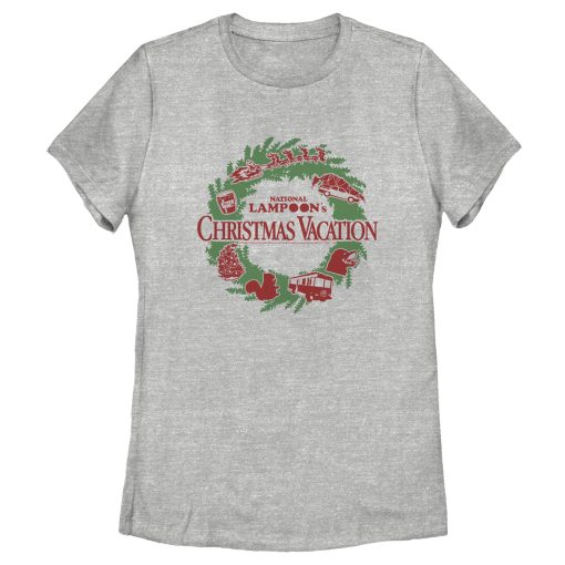 Women’s National Lampoon’s Christmas Vacation Wreath Logo T-Shirt