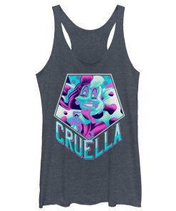 Women’s One Hundred and One Dalmatians 90’s Cruella Racerback Tank Top