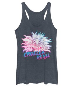 Women’s One Hundred and One Dalmatians Crazy Cruella Racerback Tank Top