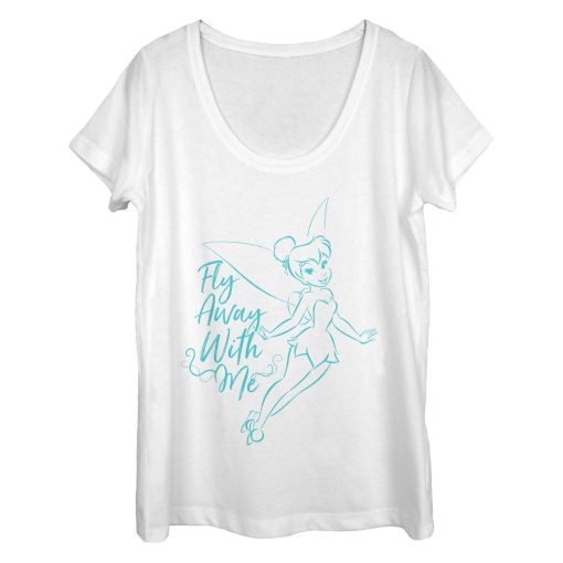 Women’s Peter Pan Tinker Bell Fly Away Scoop Neck