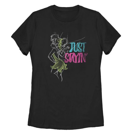 Women’s Peter Pan Tinker Bell Just Saying T-Shirt