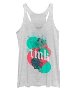Women’s Peter Pan Tinker Bell Modern Racerback Tank Top