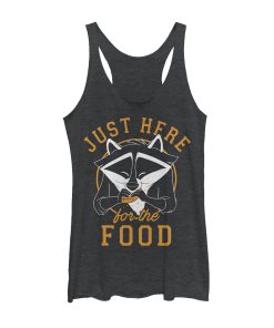 Women’s Pocahontas Meeko Here For Food Racerback Tank Top