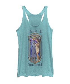 Women’s Pocahontas Stained Glass Frame Racerback Tank Top