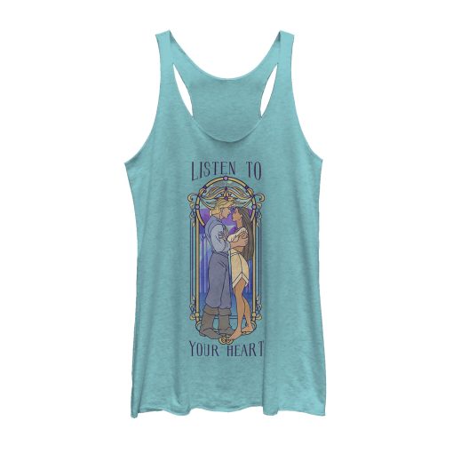 Women’s Pocahontas Stained Glass Frame Racerback Tank Top