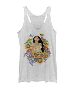 Women’s Pocahontas Sunflower Frame Racerback Tank Top