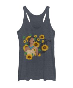 Women’s Pocahontas Sunflowers Racerback Tank Top