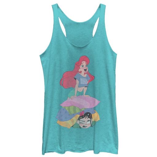 Women’s Ralph Breaks the Internet Ariel Pillow Racerback Tank Top