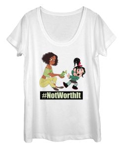 Women’s Ralph Breaks the Internet Not Worth Frog Kiss Scoop Neck
