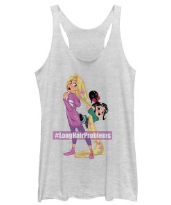Women’s Ralph Breaks the Internet Rapunzel Hair Racerback Tank Top