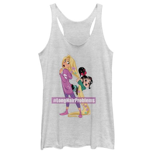 Women’s Ralph Breaks the Internet Rapunzel Hair Racerback Tank Top