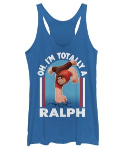 Women’s Ralph Breaks the Internet Totally a Ralph Racerback Tank Top