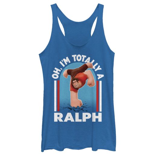 Women’s Ralph Breaks the Internet Totally a Ralph Racerback Tank Top