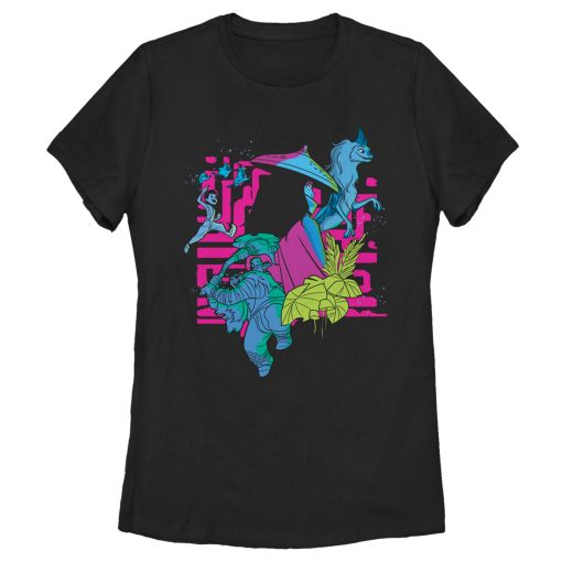 Women’s Raya and the Last Dragon Colorful Characters in Action T-Shirt