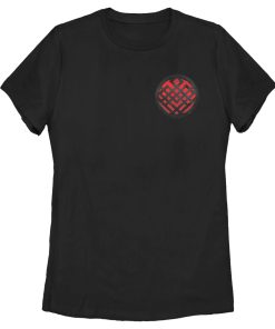 Women’s Shang-Chi and the Legend of the Ten Rings Red Pocket Symbol T-Shirt