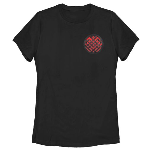 Women’s Shang-Chi and the Legend of the Ten Rings Red Pocket Symbol T-Shirt