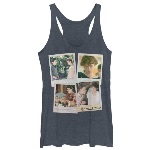 Women’s Sixteen Candles Character Polaroids Racerback Tank Top