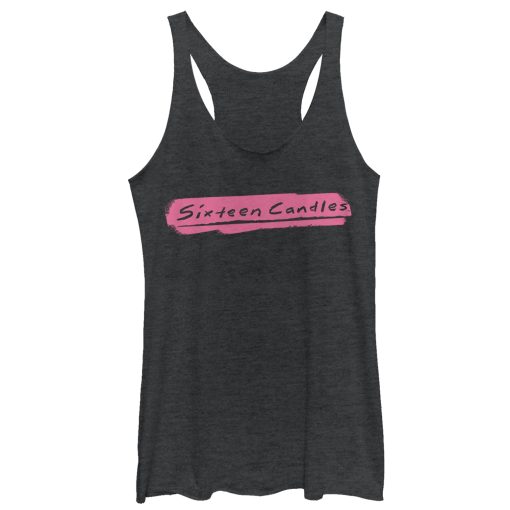 Women’s Sixteen Candles Paint Stripe Logo Racerback Tank Top