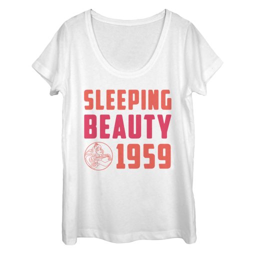 Women’s Sleeping Beauty 1959 Text Scoop Neck