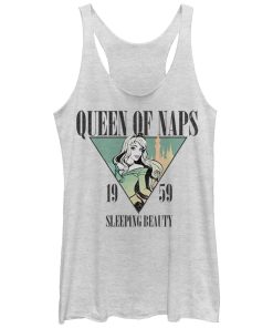 Women’s Sleeping Beauty Aurora Nap Queen 1959 Racerback Tank Top