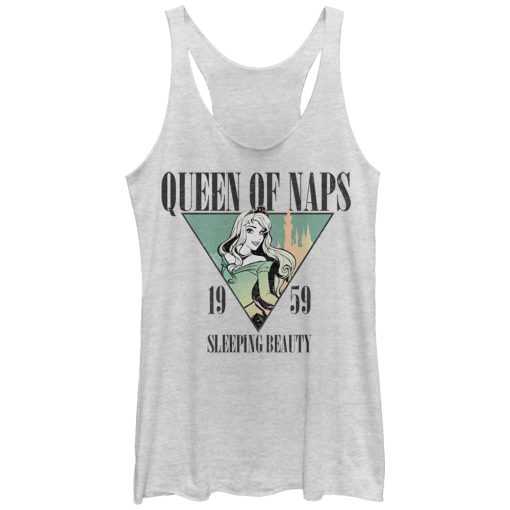 Women’s Sleeping Beauty Aurora Nap Queen 1959 Racerback Tank Top