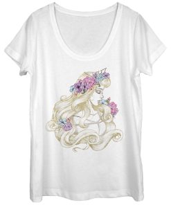 Women’s Sleeping Beauty Aurora Profile Scoop Neck