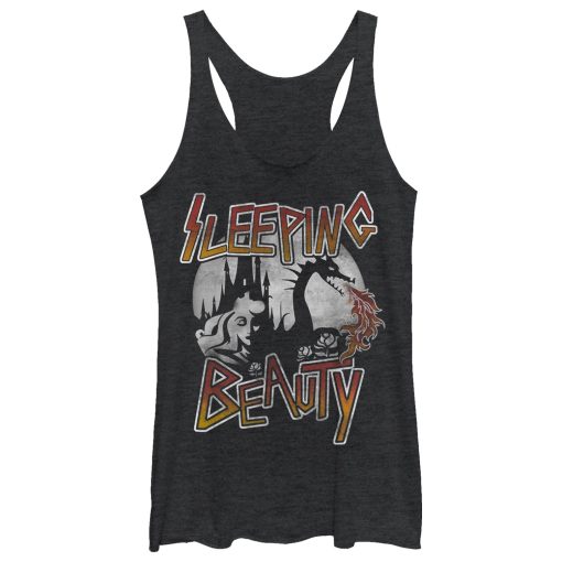 Women’s Sleeping Beauty Rock and Roll Racerback Tank Top