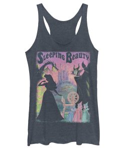 Women’s Sleeping Beauty Silhouettes Racerback Tank Top