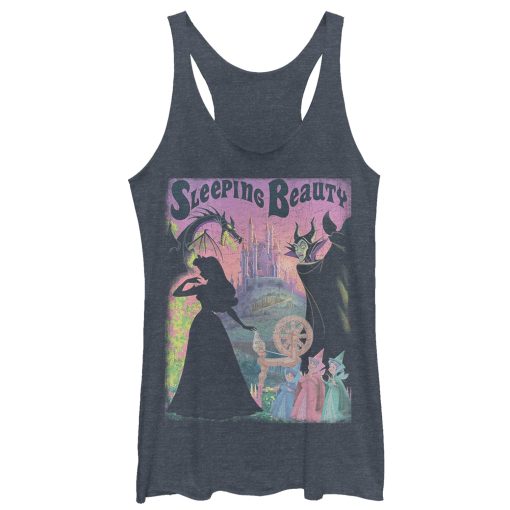 Women’s Sleeping Beauty Silhouettes Racerback Tank Top