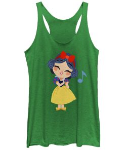 Women’s Snow White and the Seven Dwarfs Cartoon Song Racerback Tank Top