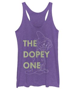 Women’s Snow White and the Seven Dwarfs Dopey One Racerback Tank Top