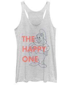 Women’s Snow White and the Seven Dwarfs Happy One Racerback Tank Top