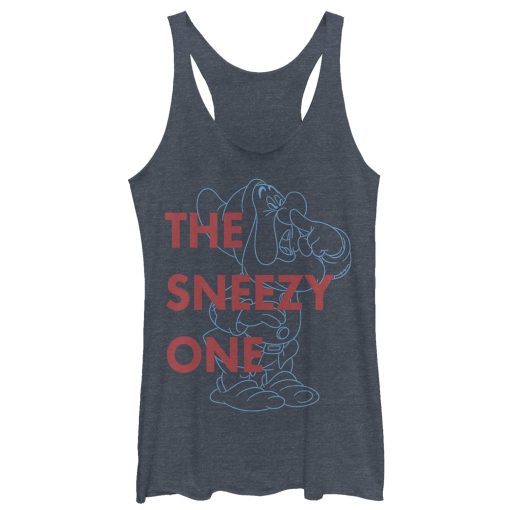 Women’s Snow White and the Seven Dwarfs Sneezy One Racerback Tank Top