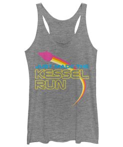 Women’s Solo A Star Wars Story Made Kessel Run Rainbow Racerback Tank Top