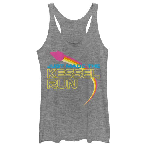 Women’s Solo A Star Wars Story Made Kessel Run Rainbow Racerback Tank Top