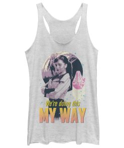 Women’s Solo A Star Wars Story Qi’ra My Way Ship Racerback Tank Top