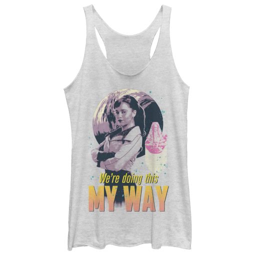 Women’s Solo A Star Wars Story Qi’ra My Way Ship Racerback Tank Top