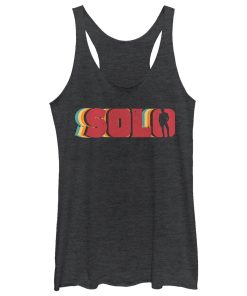 Women’s Solo A Star Wars Story Retro Solo Name Racerback Tank Top