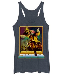 Women’s Solo A Star Wars Story Vintage Character Frame Racerback Tank Top