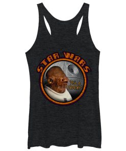 Women’s Star Wars Ackbar Halloween It’s a Trick Racerback Tank Top