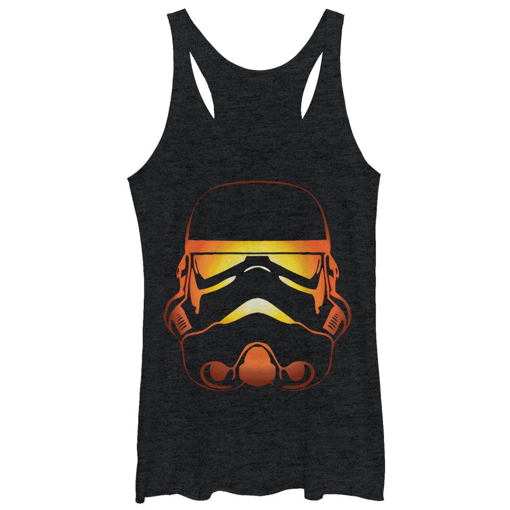 Women's Star Wars Boba Fett Halloween Jack-O'-Lantern Racerback Tank Top Women's Star Wars Boba Fett Halloween Jack-O'-Lantern Racerback Tank Top